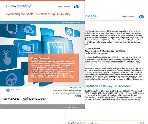 Optimizing the Cable Customer's Digital Journey